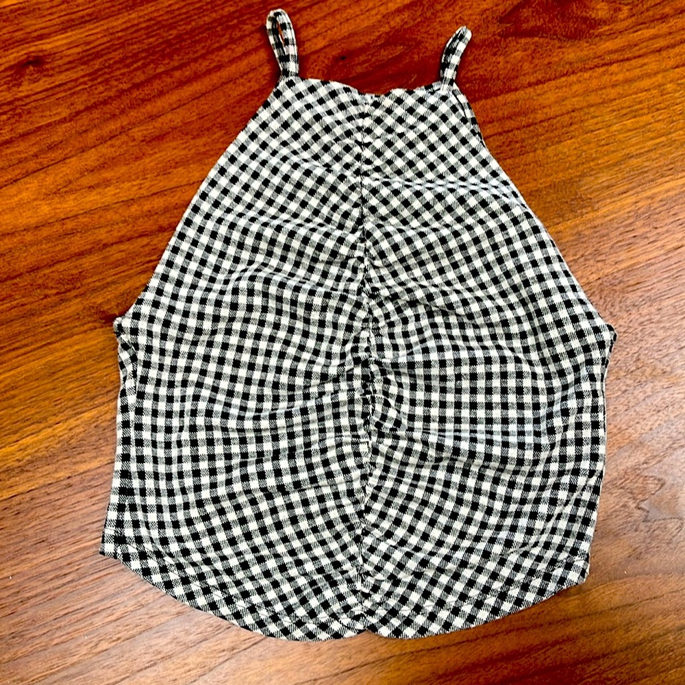 ZARA gingham crop top
